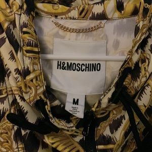 H and M x Moschino hooded oversized anorak